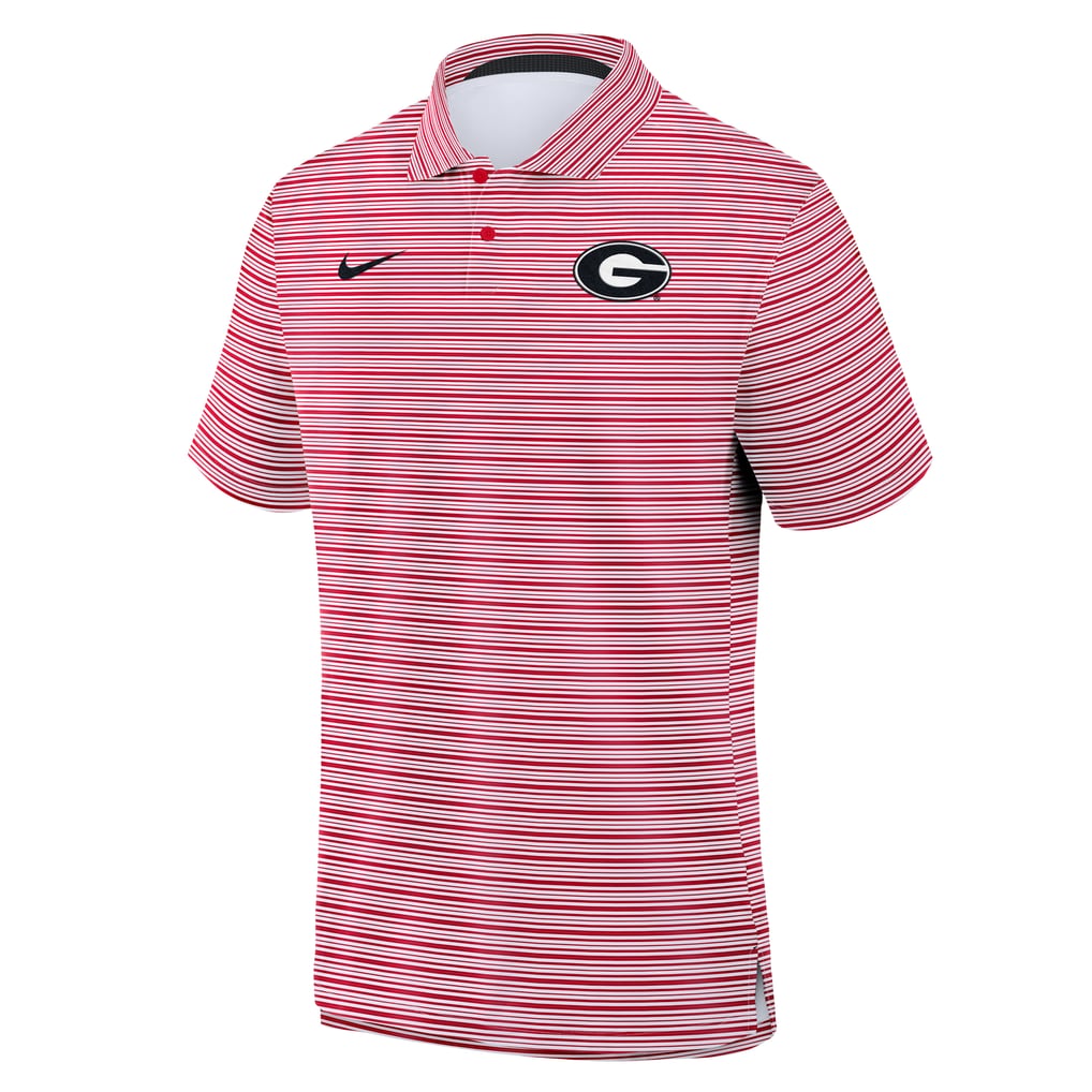 Georgia Bulldogs Nike Primetime Vapor Striped Dri-FIT Polo - Red