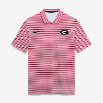  Georgia Bulldogs Nike Primetime Vapor Striped Dri-FIT Polo - Red