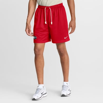 Georgia Bulldogs Nike 2026 Sideline Standard Issue Reversible Dri-FIT Shorts - Red/Anthracite