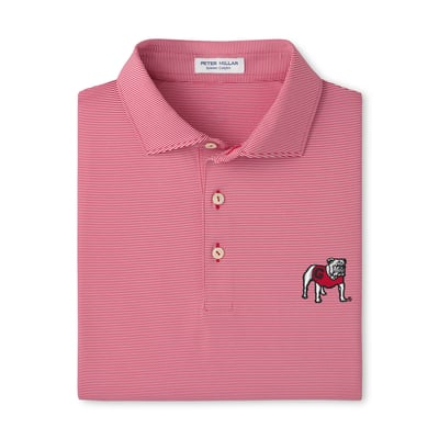  Georgia Bulldogs Peter Millar Jubilee Performance Jersey Polo - Red