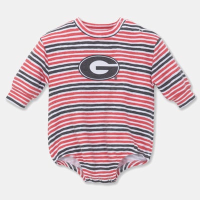 Georgia Bulldogs ZooZatz Newborn & Infant Cozy Fleece Bodysuit - Red