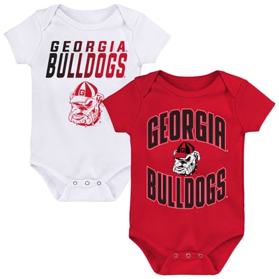  Georgia Bulldogs Outerstuff Newborn Snuggle Blitz Two-Piece Bodysuit Set - Red