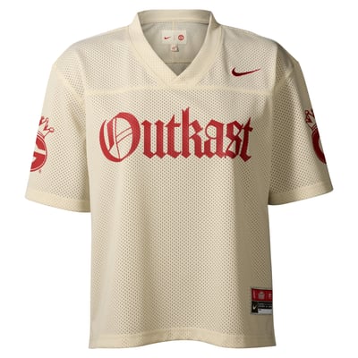 Nike x Class Trip x UGA x Outkast Cream Women's Cropped Football Jersey