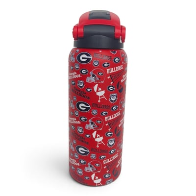 Georgia Bulldogs Pegasus 32oz. Game Day Pennant Stainless Steel ProPress Water Bottle