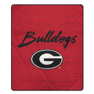 Georgia Bulldogs Pegasus Echo Script Fade 50" x 60" Ultra Soft Throw Blanket