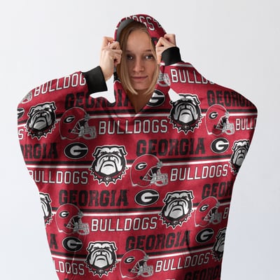 Georgia Bulldogs Pegasus Wave Ultra Soft Fan Cape