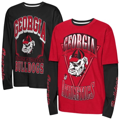 Georgia Bulldogs Outerstuff Preschool The Mix 2.0 3-in-1 Combo T-Shirt - Red/Black