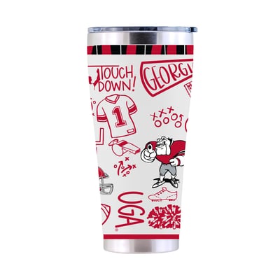 Georgia Bulldogs The Memory Company 30oz. Sketchpad Stainless Steel Tumbler