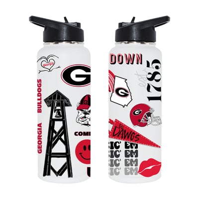 Georgia Bulldogs The Memory Company 34oz. Loco Stainless Steel Quencher Bottle