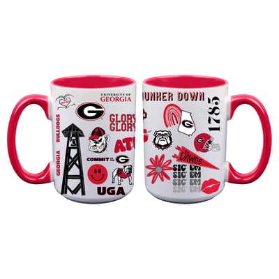 Georgia Bulldogs The Memory Company Two-Piece 15oz. Loco Coffee Mug Set