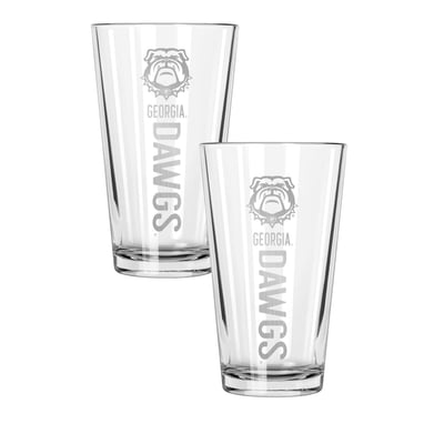 Georgia Bulldogs The Memory Company Two-Piece 16oz. Pinnacle Pint Glass Set