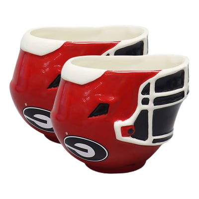 Georgia Bulldogs The Memory Company Two-Piece 6oz. Football Helmet Bowl Set