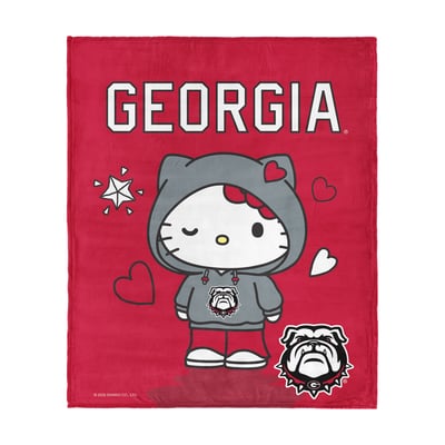 Georgia Bulldogs The Northwest Group Hello Kitty 46" x 60" Silk Touch Throw Blanket