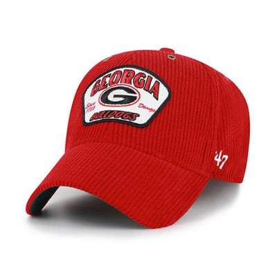 Georgia Bulldogs '47 Unisex Accordia Corduroy MVP Adjustable Hat - Red