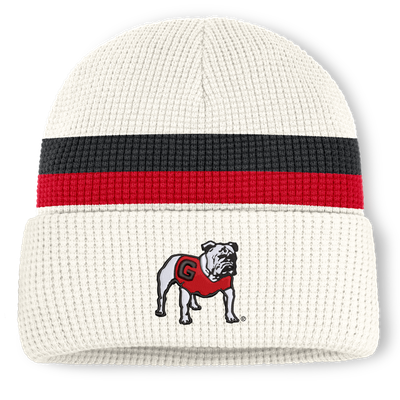  Georgia Bulldogs Nike Unisex Legacy Letter Cuffed Knit Hat - White