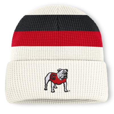  Georgia Bulldogs Nike Unisex Legacy Letter Cuffed Knit Hat - White