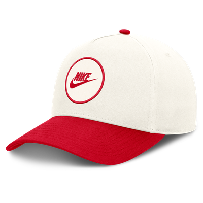 Georgia Bulldogs Nike Unisex Rise Side Logo A-Frame Dri-FIT Adjustable Hat - White/Red