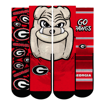  Georgia Bulldogs Rock Em Unisex Fan Favorite Three-Pack Crew Sock Set - Red