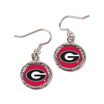Georgia Bulldogs WinCraft Women's Round Dangle Earrings