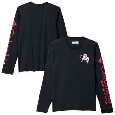  Georgia Bulldogs Columbia Youth Terminal Tackle Long Sleeve T-Shirt - Black