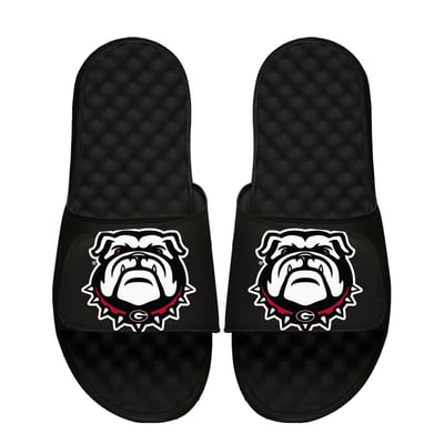 Georgia Bulldogs ISlide Youth Mascot Slide Sandals - Black