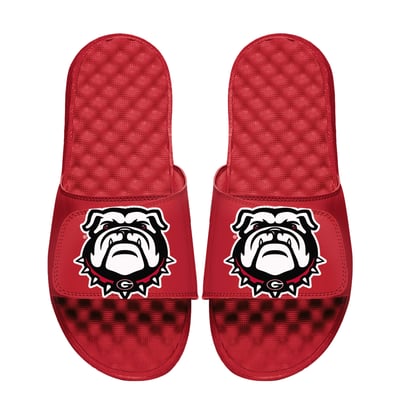 Georgia Bulldogs ISlide Youth Mascot Slide Sandals - Red