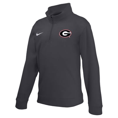  Georgia Bulldogs Nike Youth Therma-FIT Quarter-Zip Pullover - Anthracite