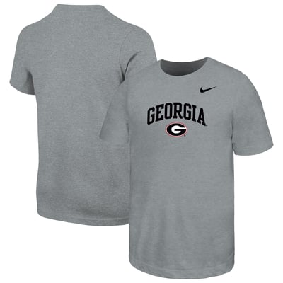  Georgia Bulldogs Nike Youth Arched Name Drop T-Shirt - Gray