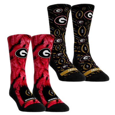  Georgia Bulldogs Rock Em Youth 2025-26 College Football Playoff Two-Pack Crew Sock Set