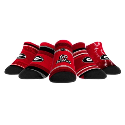  Georgia Bulldogs Rock Em Youth Super Fan Five-Pack Low-Cut Socks Set - 