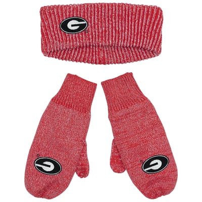 Georgia Bulldogs ZooZatz Lurex Headband & Mittens Bundle