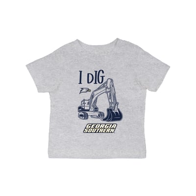Georgia Southern Eagles Vive La Fete Infant Excavator T-Shirt - Gray