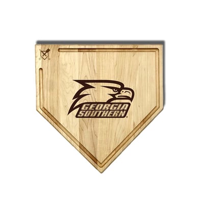 Georgia Southern Eagles Jardine Baseball BBQ 17" x 17" Home Plate Cutting Board with Trough