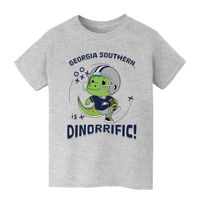 Georgia Southern Eagles Vive La Fete Youth Dinorrific T-Shirt - Gray