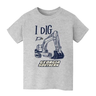 Georgia Southern Eagles Vive La Fete Youth Excavator T-Shirt - Gray