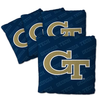 Georgia Tech Yellow Jackets Fanpoint Four-Piece Cornhole Bag Set
