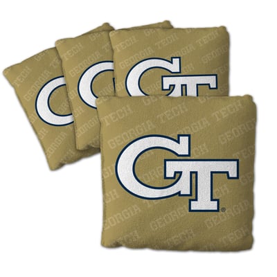 Georgia Tech Yellow Jackets Fanpoint Four-Piece Cornhole Bag Set