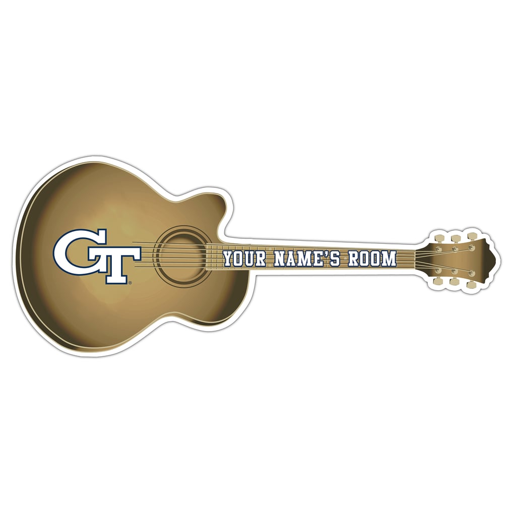 Georgia Tech Yellow Jackets 24" Customizable Guitar Sign