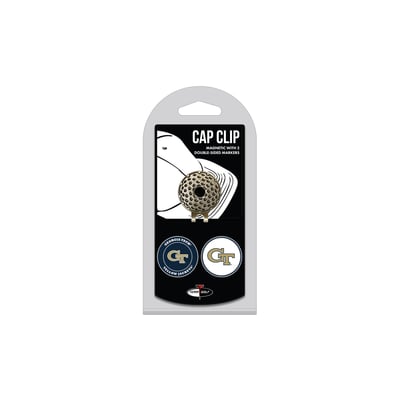 Georgia Tech Yellow Jackets Cap Clip with 2 Magnetic Markers Set