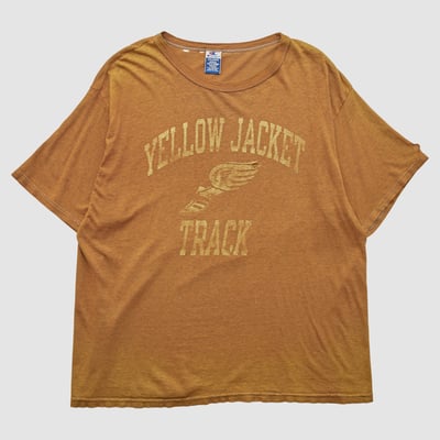 Georgia Tech Yellow Jackets Champion 90s T-shirt - Clay - 2XL by Fanatics Real Vintage