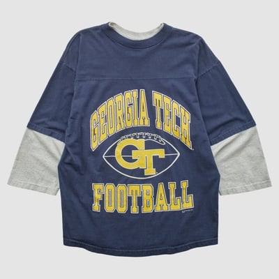 Georgia Tech Yellow Jackets Saturday's Hero 1992 T-shirt - Navy - XL by Fanatics Real Vintage