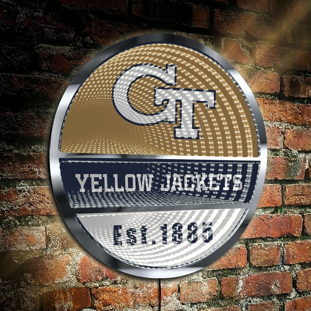 Georgia Tech Yellow Jackets Three-Cell Circular Infinity Light