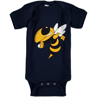 Georgia Tech Yellow Jackets Two Feet Ahead Infant Big Logo Bodysuit - Navy
