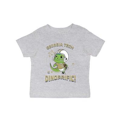Georgia Tech Yellow Jackets Vive La Fete Infant Dinorrific T-Shirt - Gray