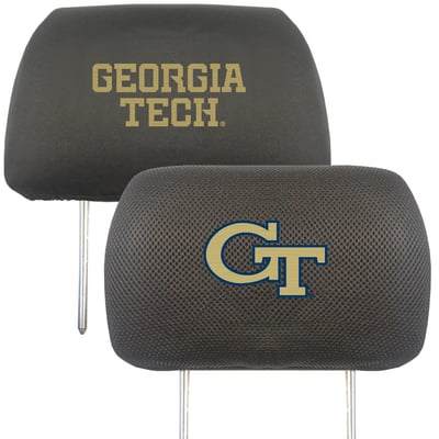 Georgia Tech Yellow Jackets Logo Brands Car Head Rest Cover