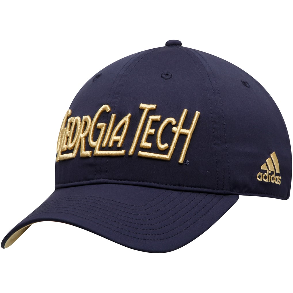 Georgia Tech Yellow Jackets adidas Slant Tail Adjustable Hat - Navy