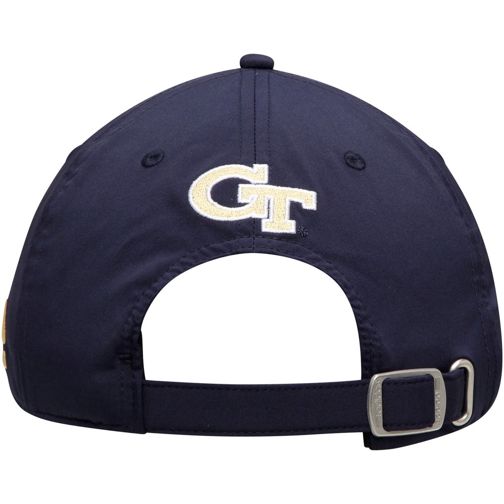 Georgia Tech Yellow Jackets adidas Slant Tail Adjustable Hat - Navy