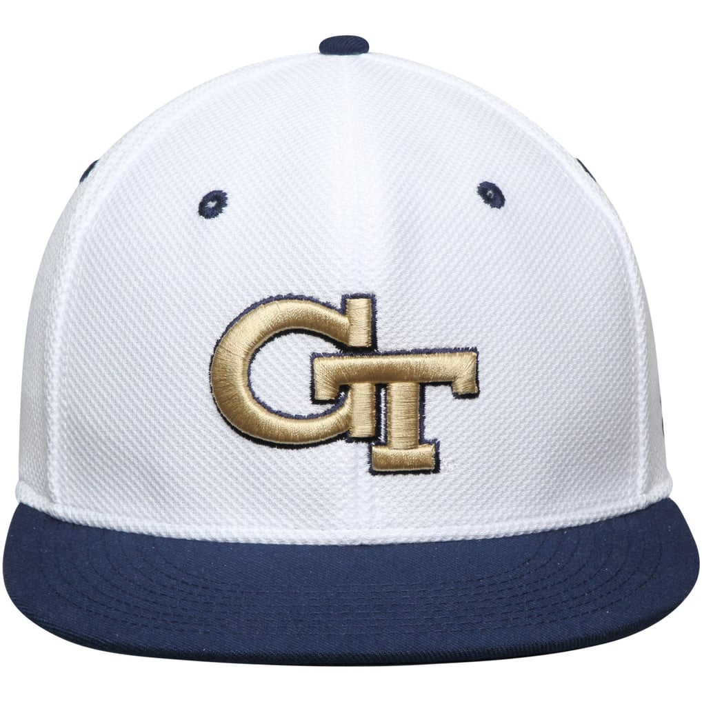 Georgia Tech Yellow Jackets adidas Baseball Flex Hat - White