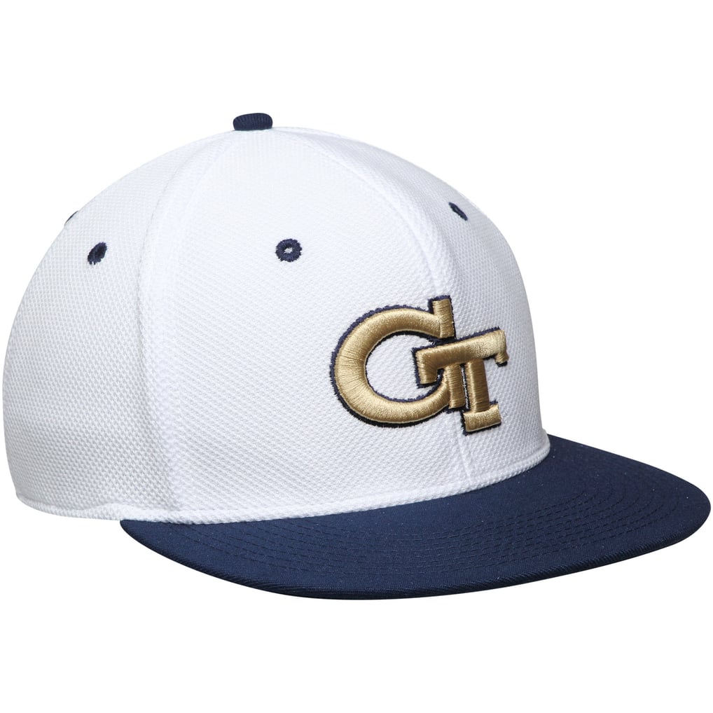 Georgia Tech Yellow Jackets adidas Baseball Flex Hat - White