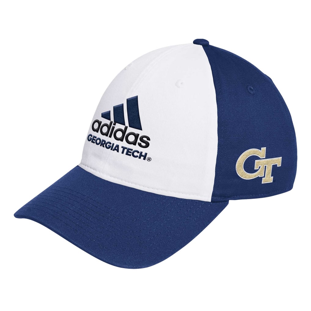 Georgia Tech Yellow Jackets adidas Slouch Adjustable Hat - White/Navy